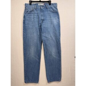 Vintage Y2K Levis 550 Jeans Men 36x34 Relaxed Fit Straight Leg Light Wash Adult